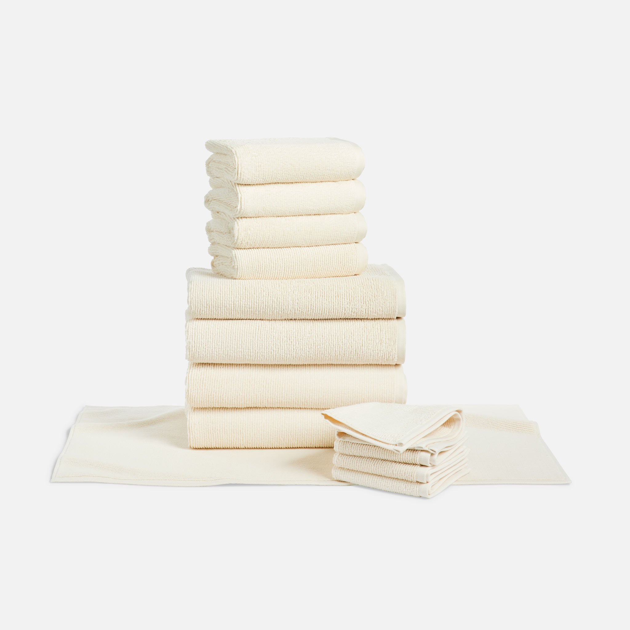 Organic Ribbed Towel Move-In Bundle