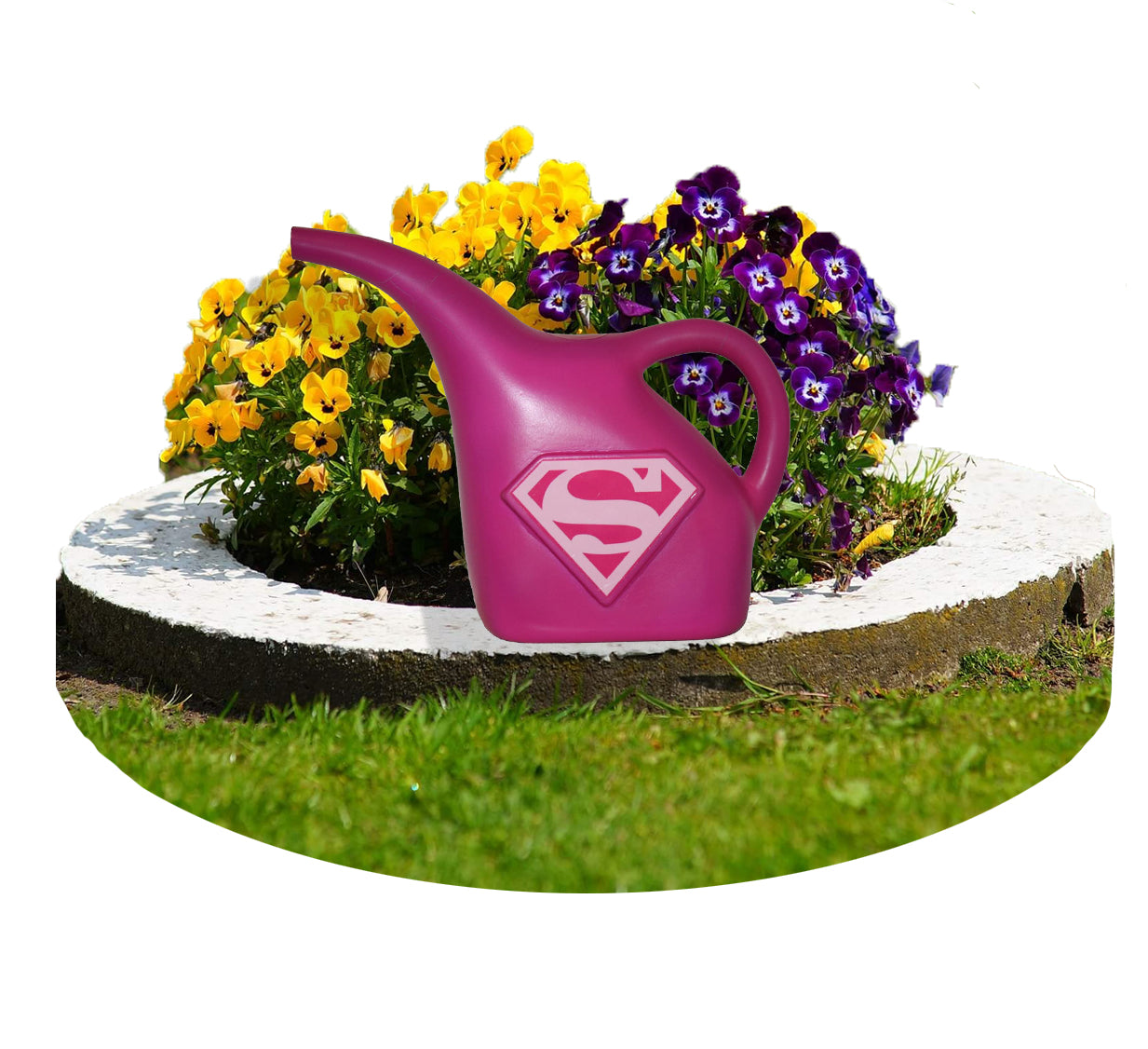 Midwest Glove DCS420K-K-JD-6 48 Oz Pink Supergirl Molded Watering Can