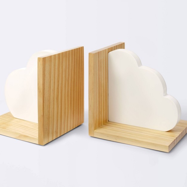 Cloud Bookends White