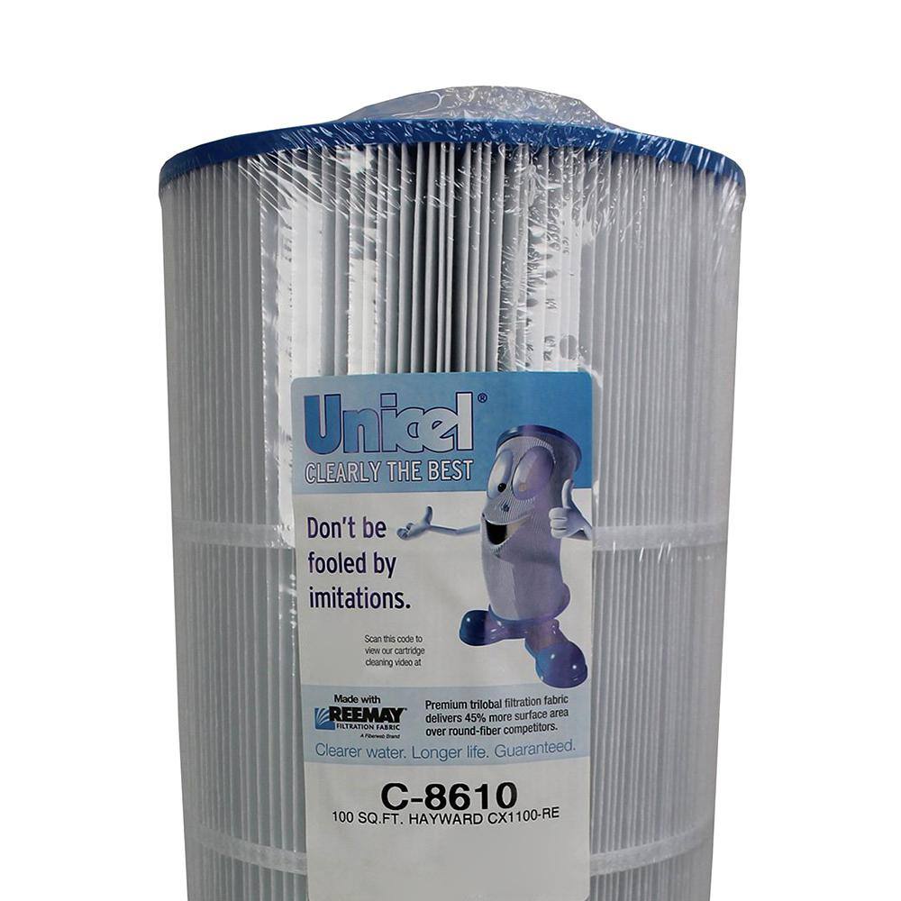 Unicel 8.5 in. Dia 100 sq. ft. Replacement Pool Filter Cartridge (2-Pack) 2 x C8610