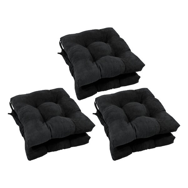 16-inch Square Indoor Microsuede Chair Cushions (Set of 2， 4， or 6)