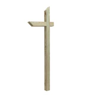 Outdoor Essentials Angled 72 in. x 4 in. x 4 in. Pressure Treated Mailbox Post 484870