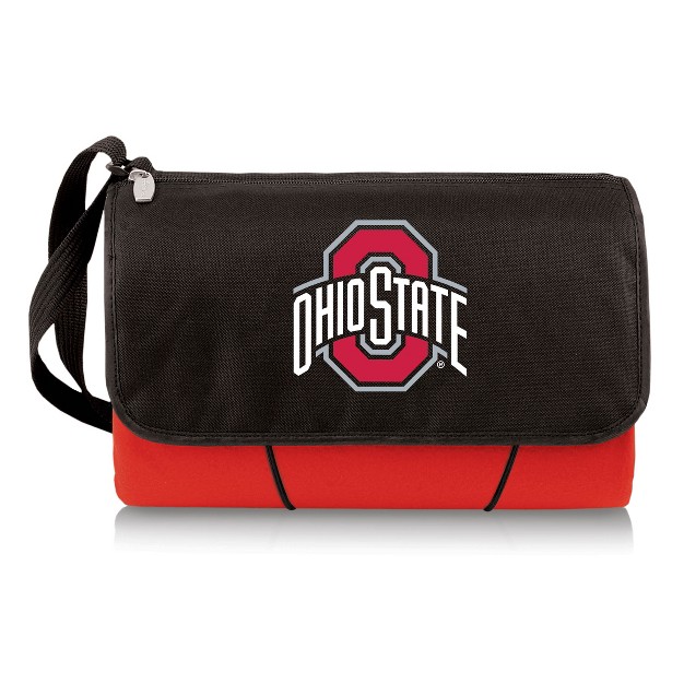 Ncaa Ohio State Buckeyes Blanket Tote Outdoor Picnic Blanket Red