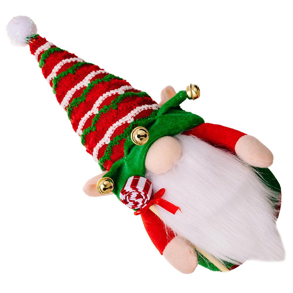 Christmas Gnome Adornment Desktop Bell Gnome Doll Christmas Doll Ornament