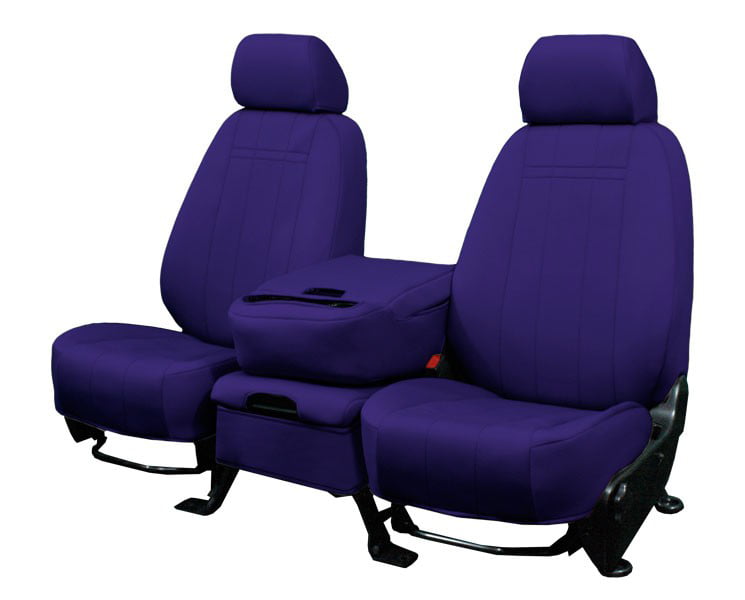 CalTrend Front Solid Bench Neo Seat Covers for 1993-1998 Toyota T100 - TY113-10NA Purple Insert and Trim