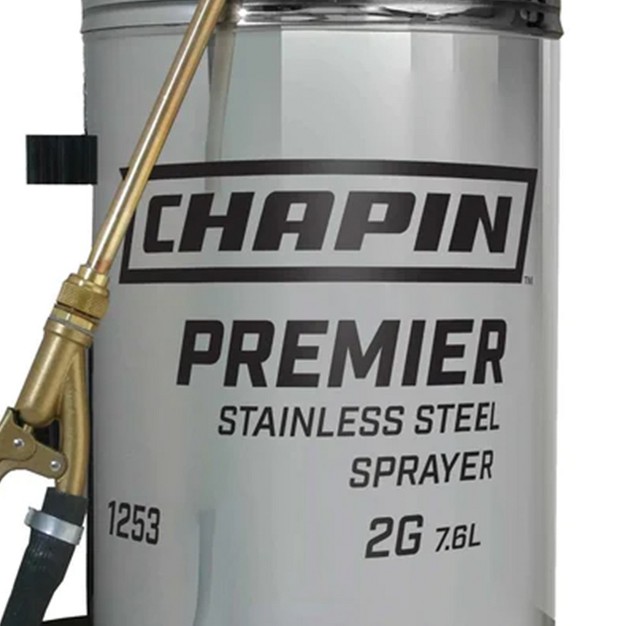 Chapin 1253 Premier 2 gallon Stainless Steel Lawn And Garden Handheld Tank Sprayer