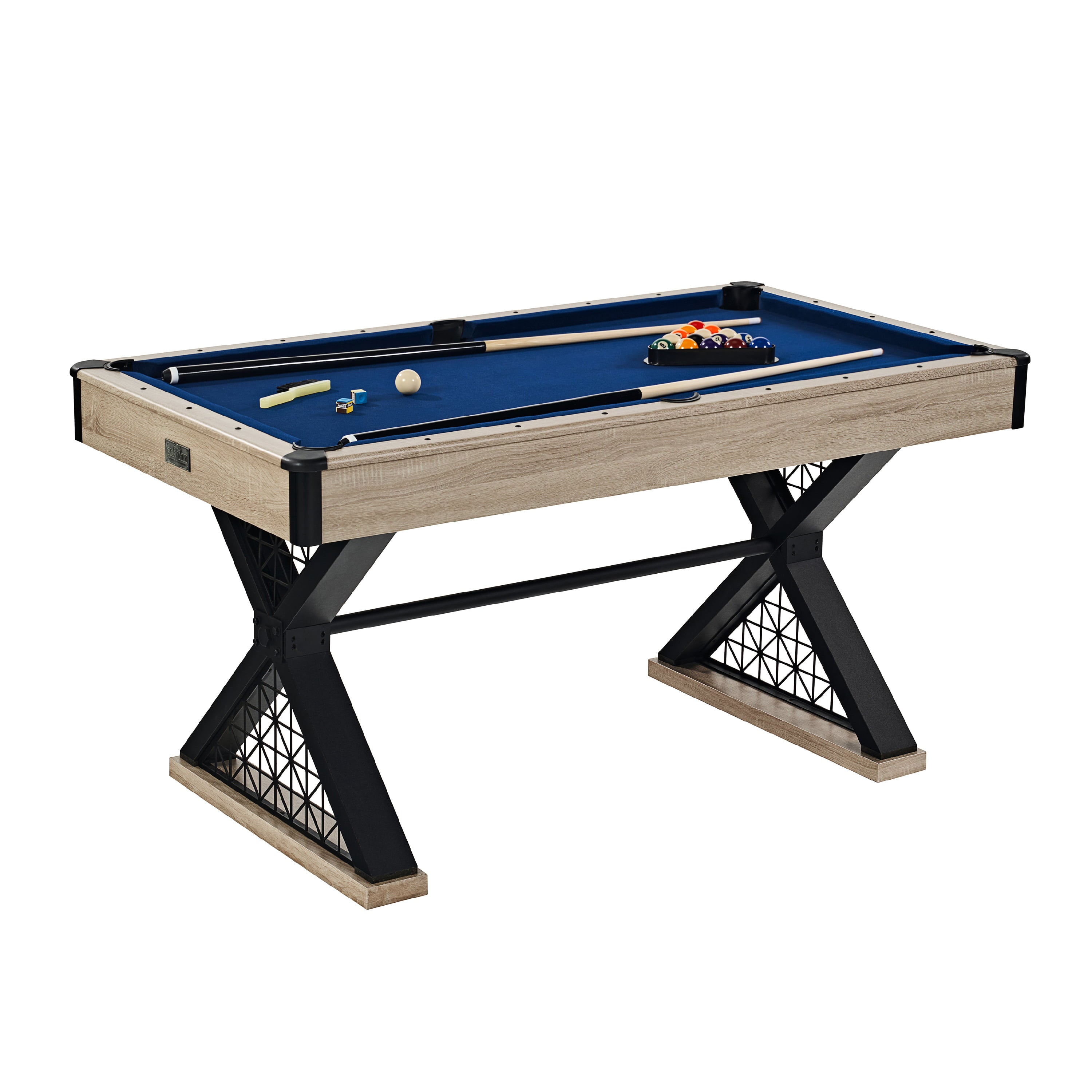 Barrington Billiards 5' Brooks Drop Pocket Table With Pool Ball and Cue Stick Set