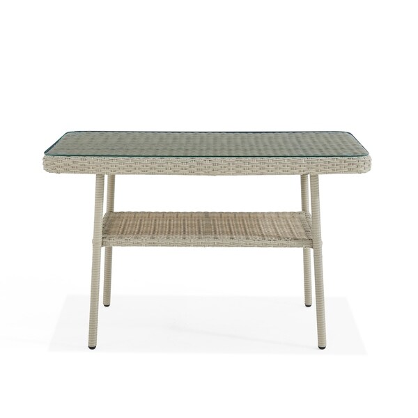 Lachica Outdoor Wicker Tall Rectangular Cocktail Table by Havenside Home