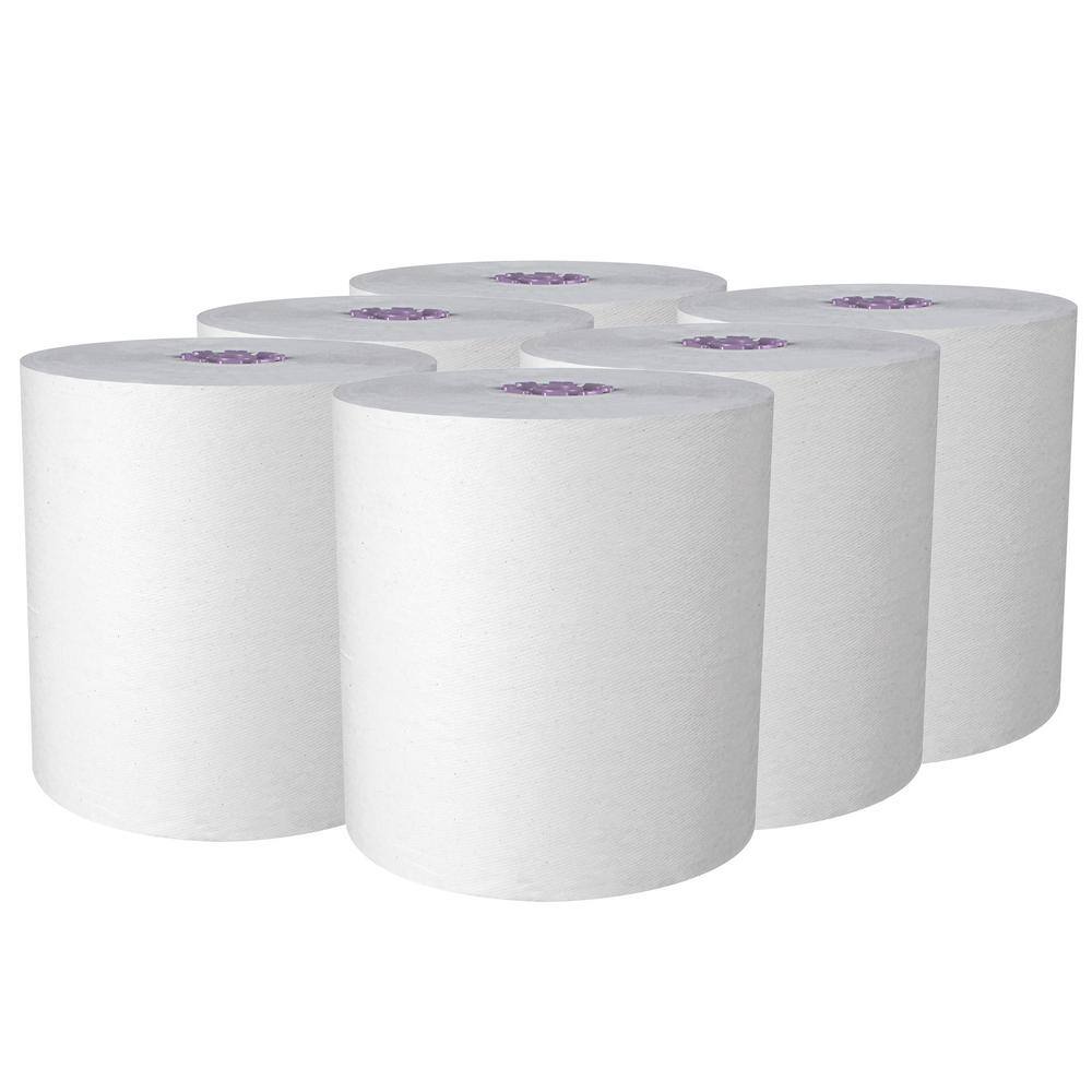 Scott White Fast Change Unperforated Essential Hard Roll Paper Towels (6-Rolls) KCC02001