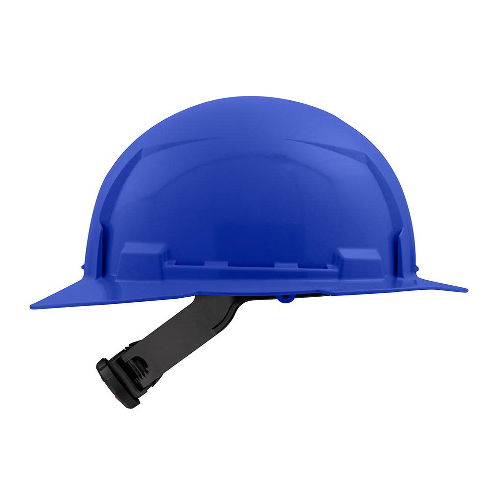 Milwaukee Blue Full Brim Hard Hat with 4pt Ratcheting Suspension Type 1 Class E