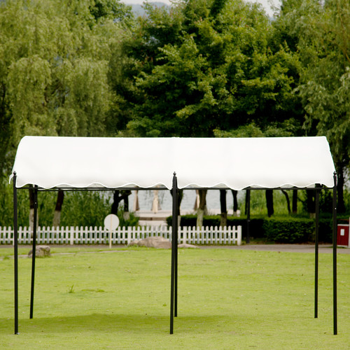 Topmax Outdoor Patio 13ft.Lx10ft.W Iron Carport Sh...