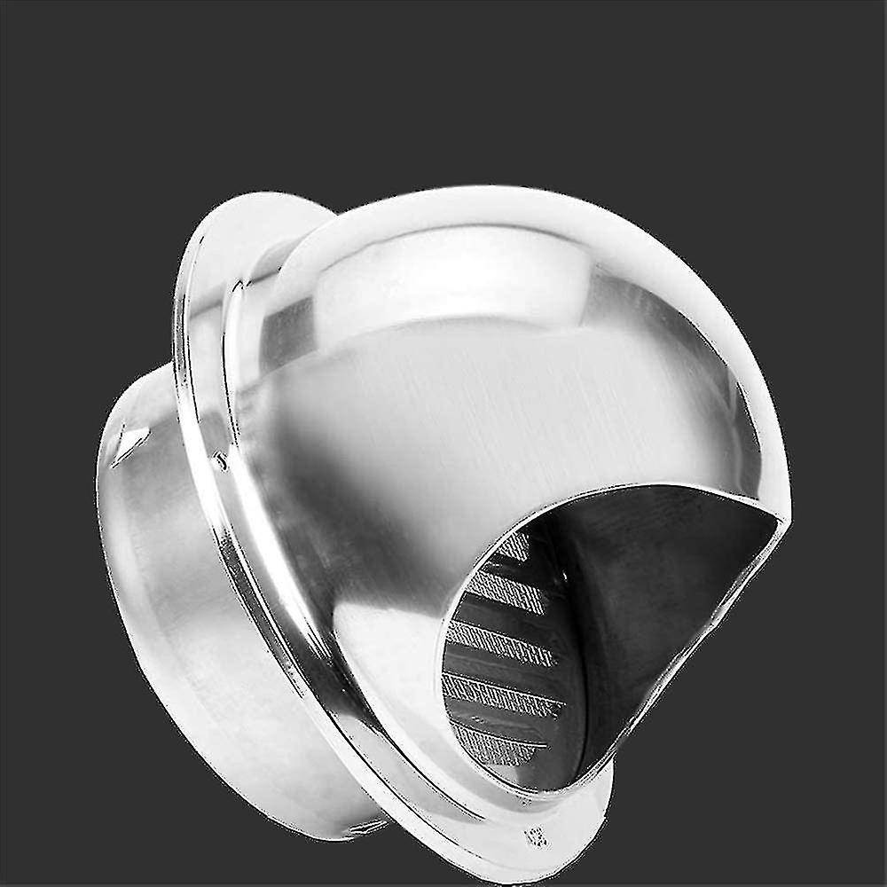 Stainless Steel Air Vent Round Grille Ventilation Cover Wall Vent Outlet 100mm (1 Pc)