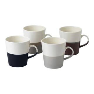 Royal Doulton Coffee Studio 19 oz. Mixed Colors Porcelain Mug Grande (Set of 4) 40032948