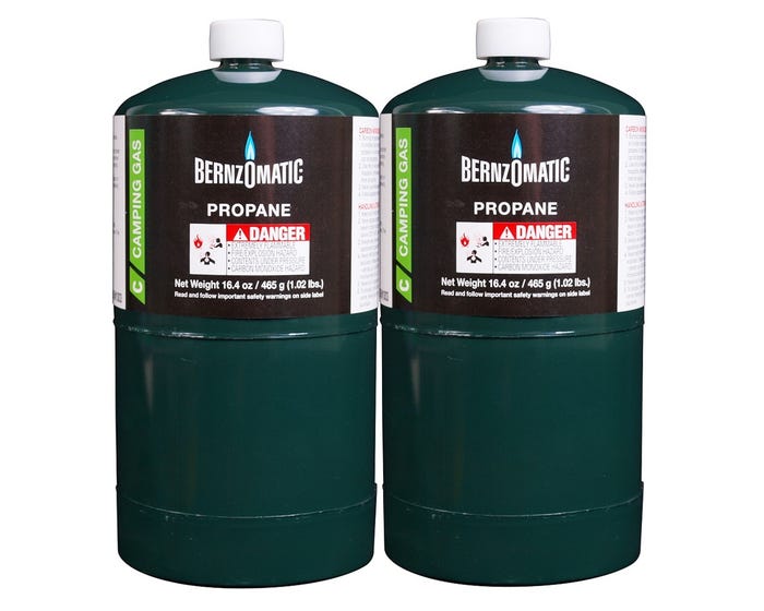 Disposable Propane Cylinder， 16.4oz 2 Pack - 332773