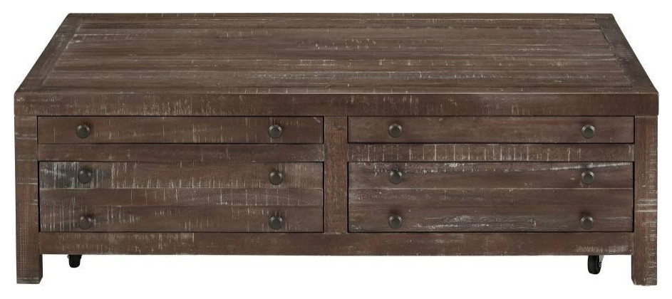 Crafters and Weavers Emery Rustic Storage Coffee Table   Rustic   Coffee Tables   by Crafters and Weavers  Houzz