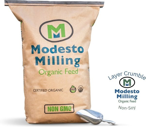 Modesto Milling Organic， Non-Soy Layer Crumbles Poultry Feed