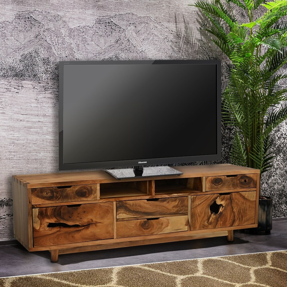 Bolzano Live Edge Suar Dresser/Media Center with 6 drawers