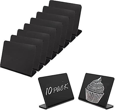 Mini Chalkboards Signs With Liquid Chalk Marker， Small Wooden Chalkboard Labels With Support Easels， Place Cards