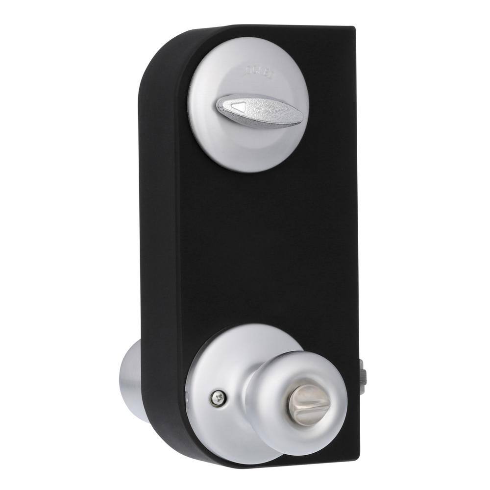 Kwikset Tylo Satin Chrome Entry Door Knob and Single Cylinder Deadbolt Combo Pack 690T 26D CP