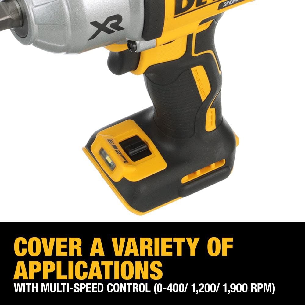 DEWALT 20V MAX XR 1/2" Impact Wrench with Hog Ring Anvil Bare Tool DCF899HB from DEWALT