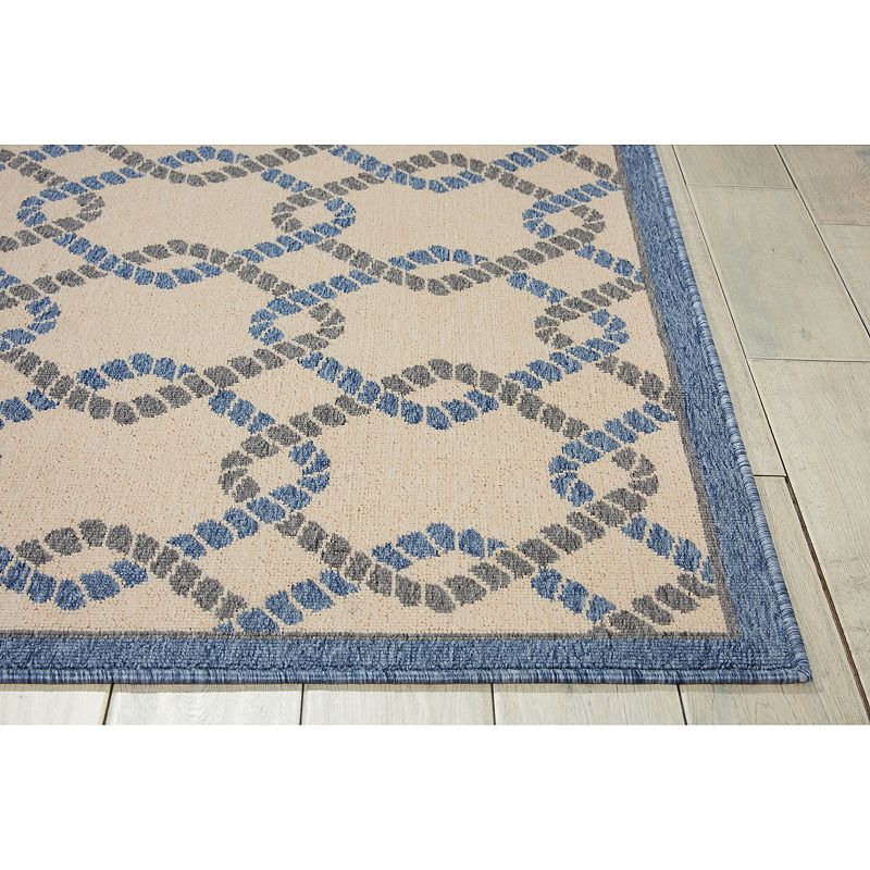 Nourison Caribbean Vacation Mode Lattice Indoor Outdoor Rug - 9'3'' x 12'9'