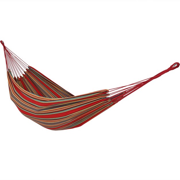 Sunnydaze Large Two person Double Brazilian Hammock For Backyard And Patio 450 Lb Capacity