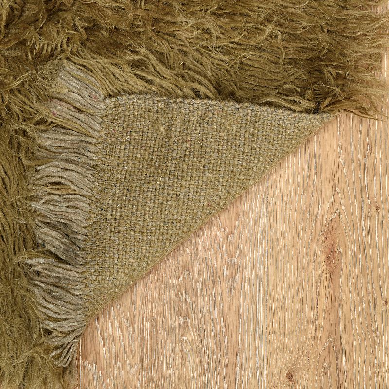 Linon 3A Flokati Shag Wool Rug