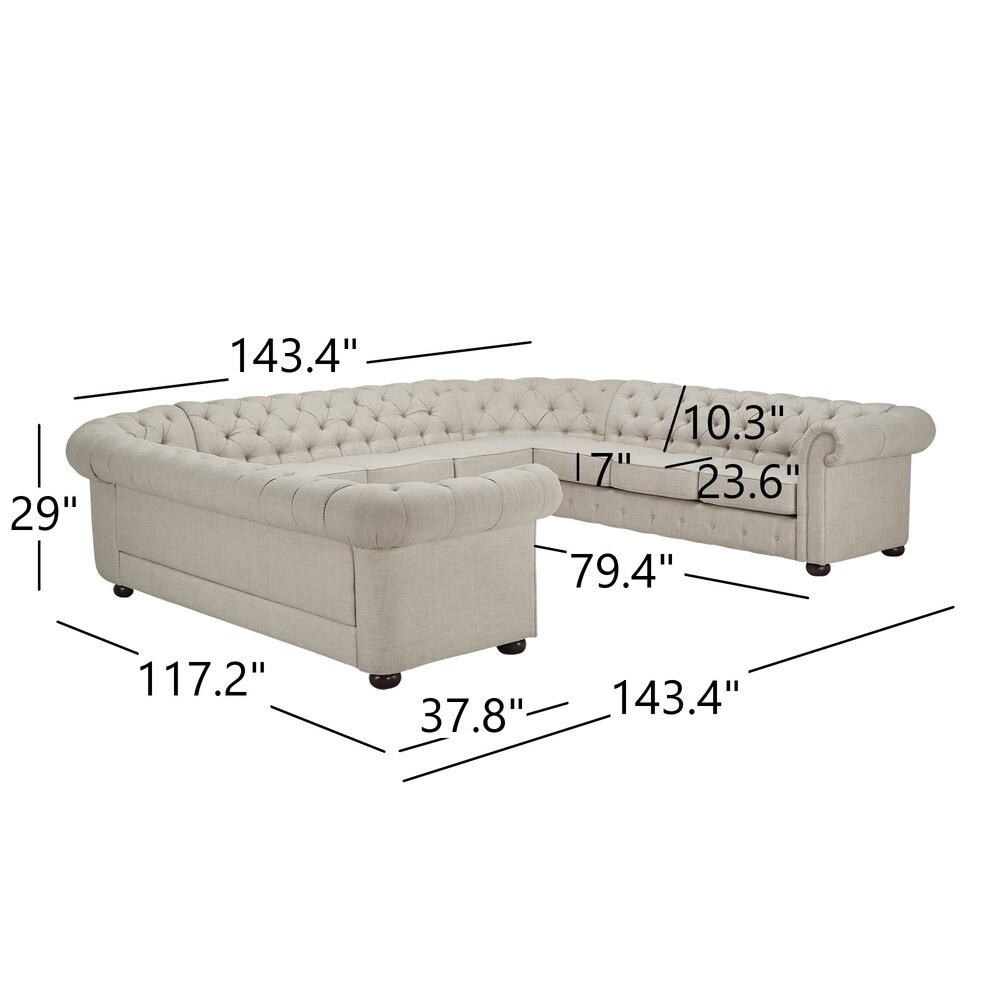 Knightsbridge Chesterfield 11 Seat Sectional by iNSPIRE Q Artisan