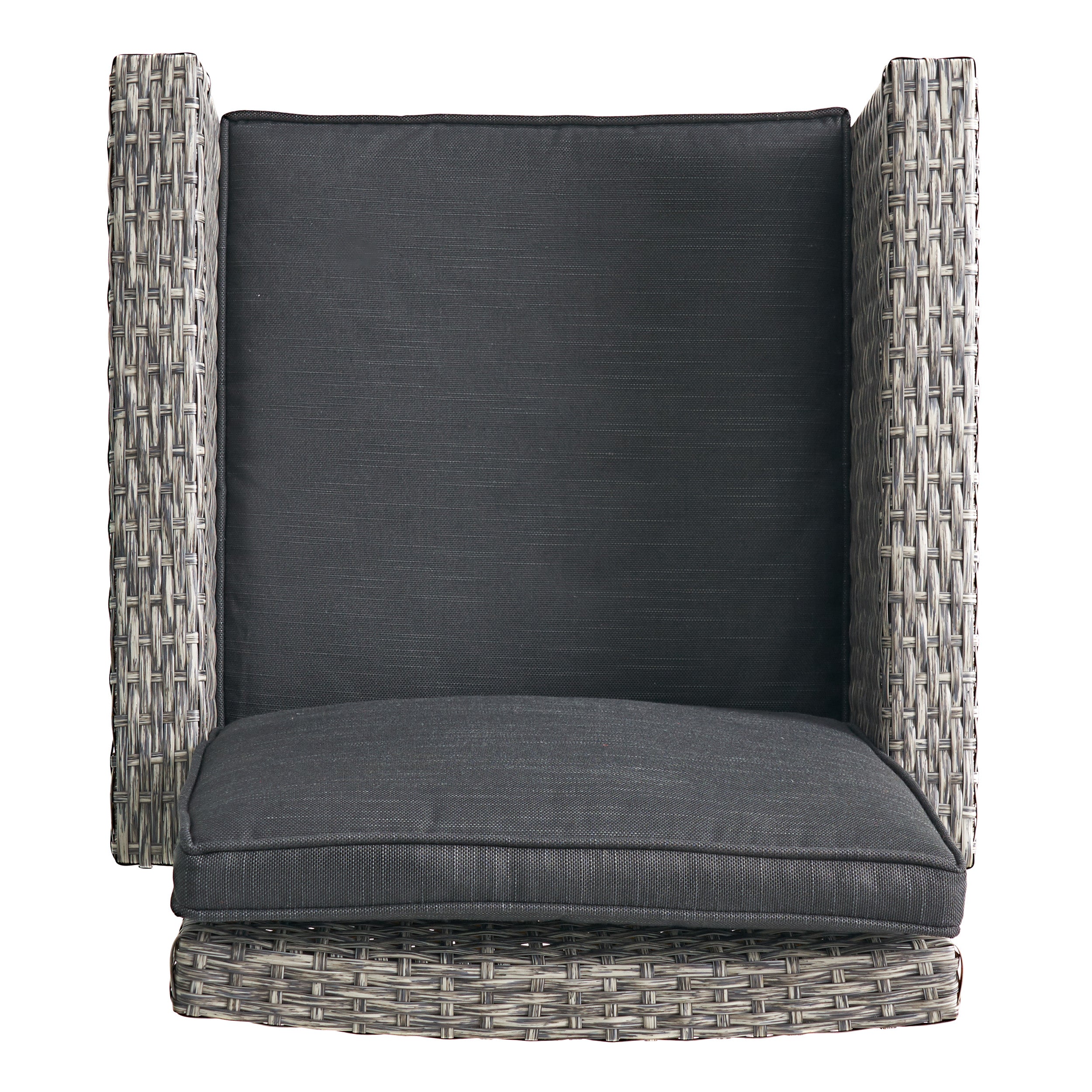 Budva 30-Inch Outdoor Gray Wicker Barstool (set of 2)