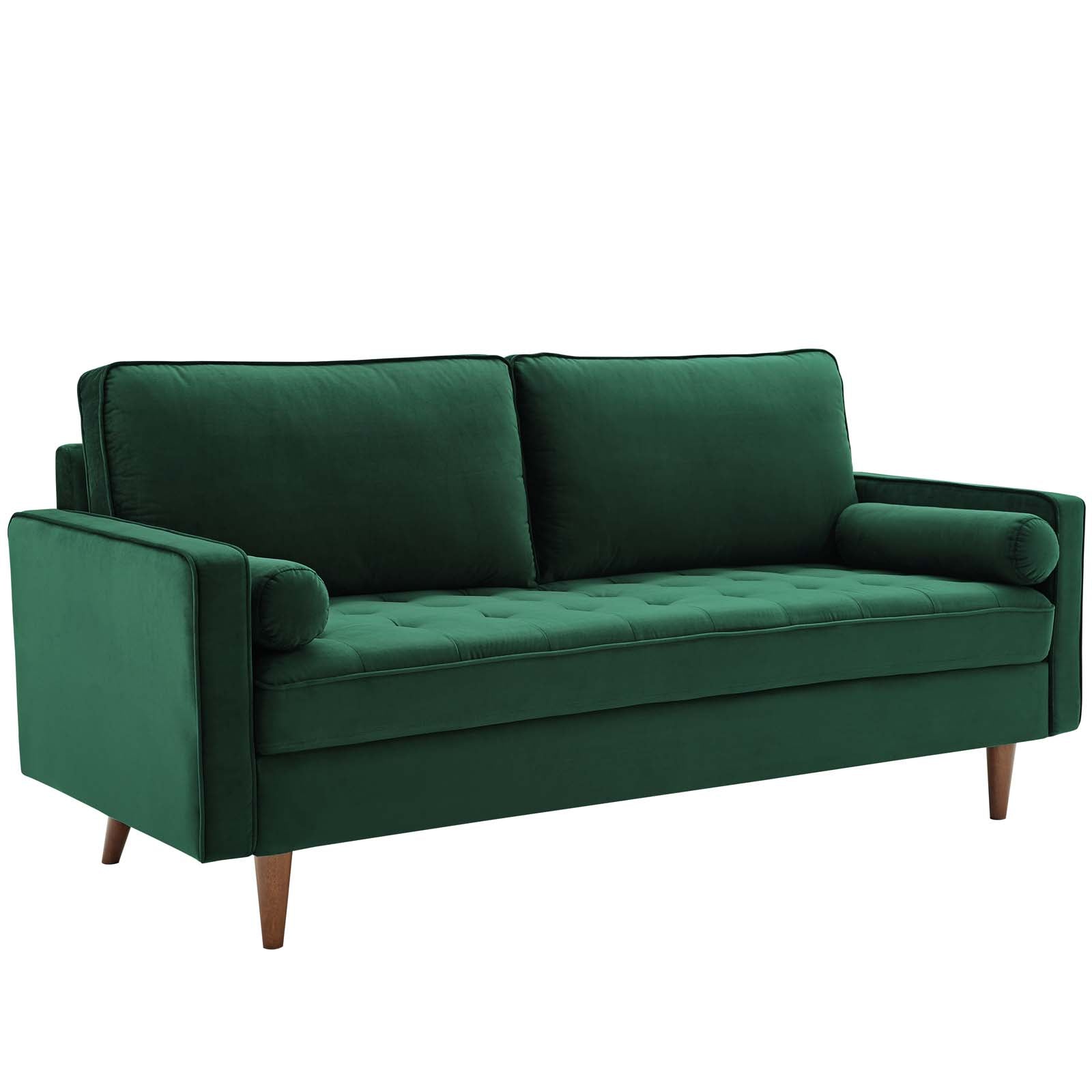 Valour Performance Velvet Sofa in Green