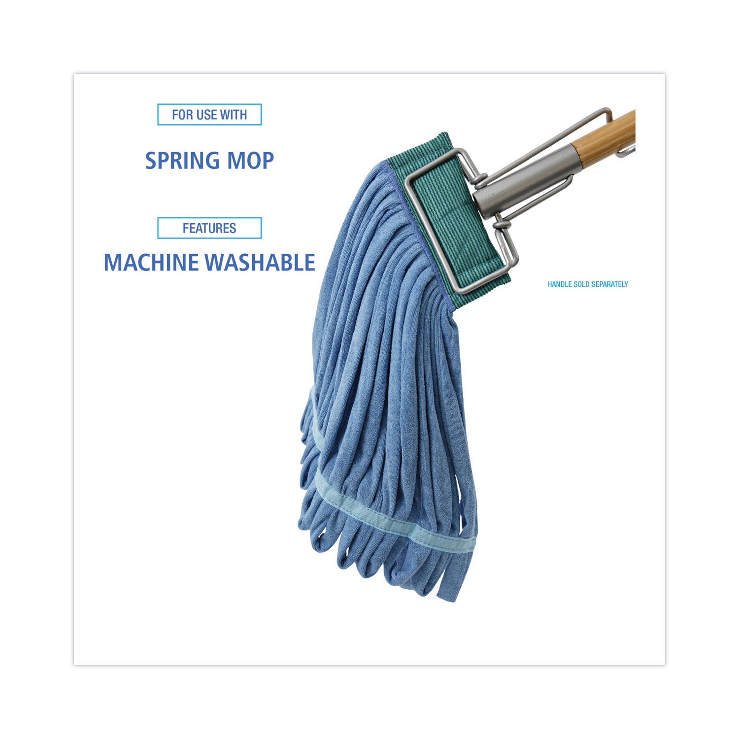 Microfiber Looped-End Wet Mop Heads by Boardwalkandreg; BWKMWTMBCT