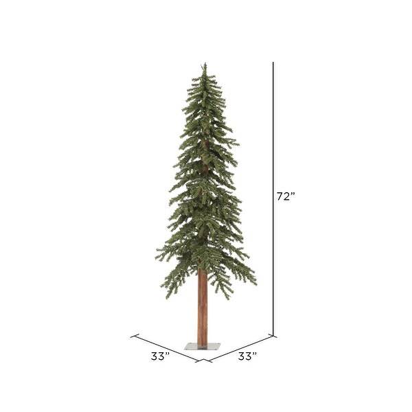 6foot x 36.5inch Natural Alpine Tree 657T