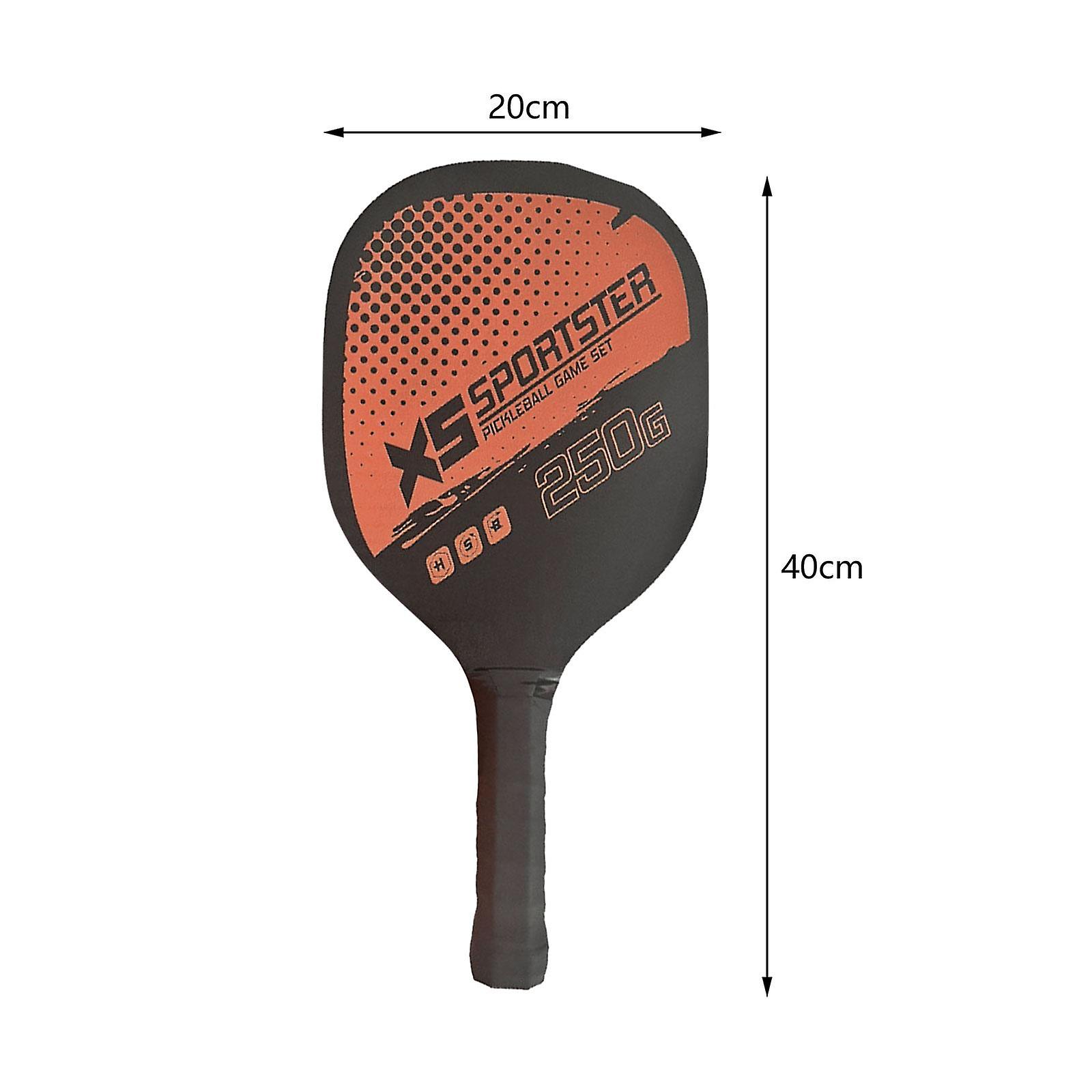 Pickleball Rackets Wood Pickleball Paddles Set For Beginner Men Women Player Orange