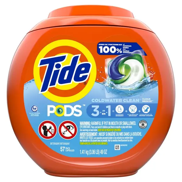 Tide 57-Count PODS Liquid Laundry Detergent Soap Pacs