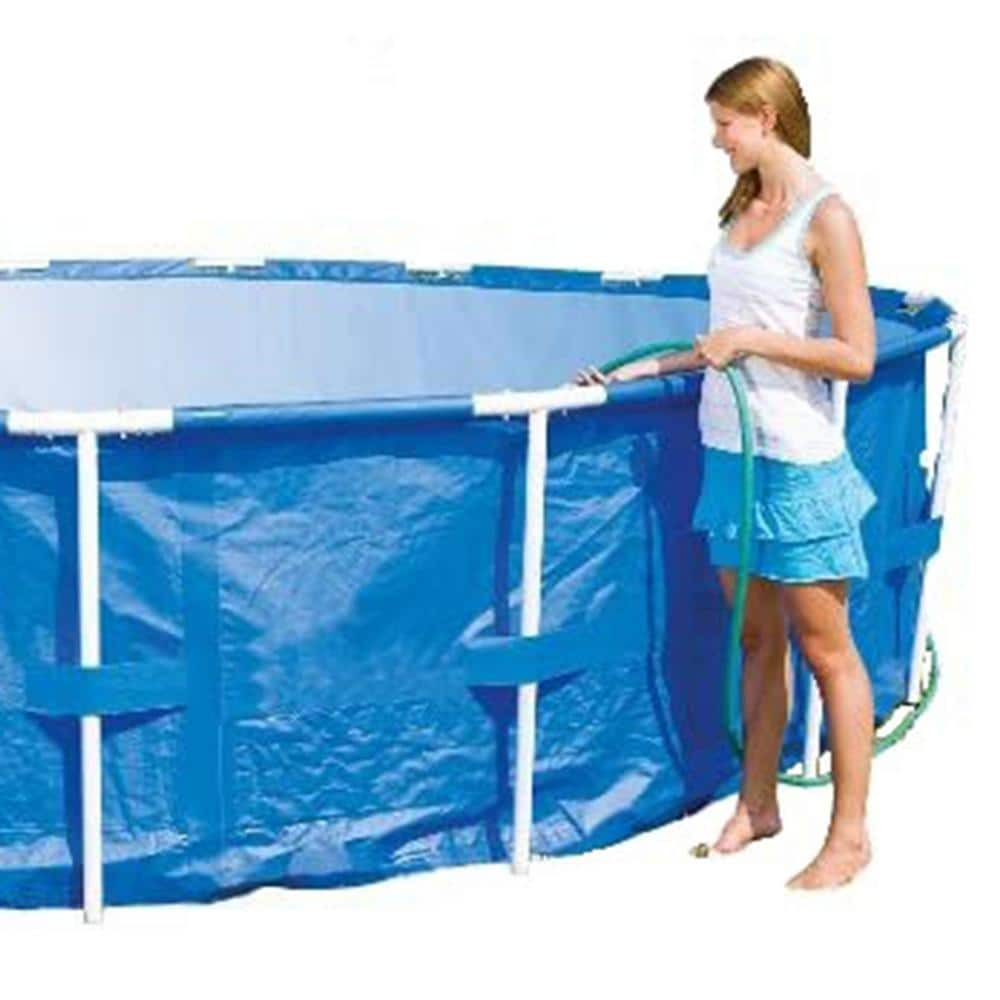 Bestway 15 ft. x 48 in. D Round Soft Side Side Steel Pro Frame Above Ground Swimming Pool 12752-BW