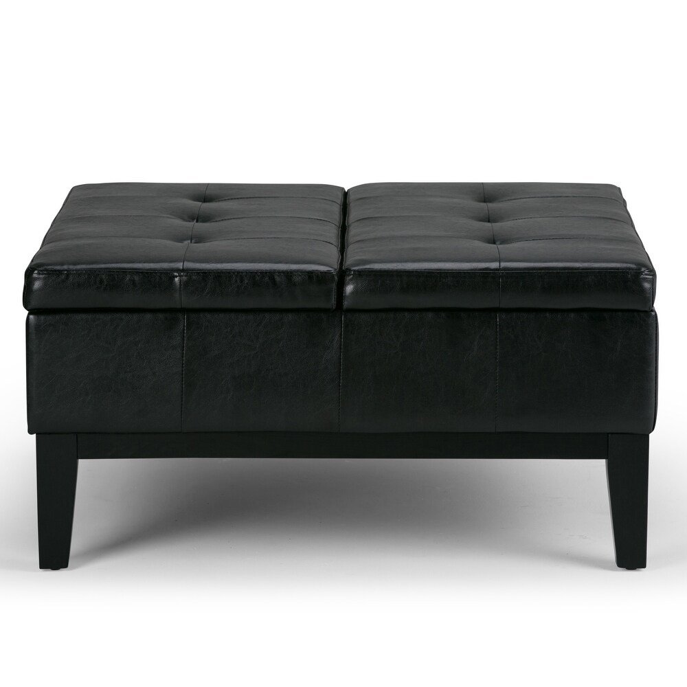 WYNDENHALL Lancaster 36 in. Wide Contemporary Square Table Ottoman