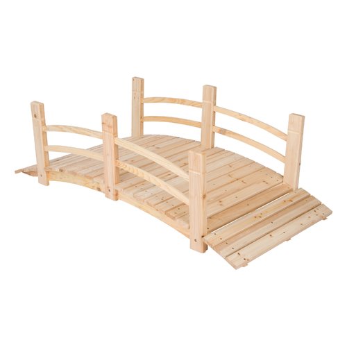 Shine Company 4 Ft. Cedar Garden Bridge - Natural