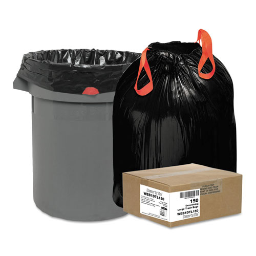 Webster Industries Webster Heavy-Duty Trash Bags | 33 gal， 1.2 mil， 33.5