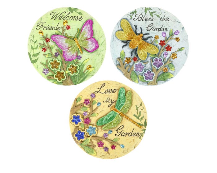 Alpine Insect Garden Stepping Stones - WQA1092ABB