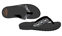 Malibu Flip Flop - Trail Monochrome