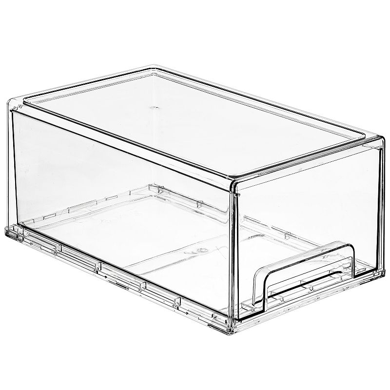 Sorbus Large Clear Stackable Pull Out Fridge Drawer