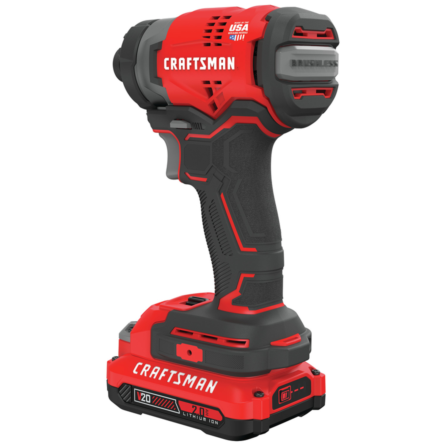 Craftsman V20 1/4 in. Cordless Brushless Impact Driver Kit (Battery \u0026 Charger)