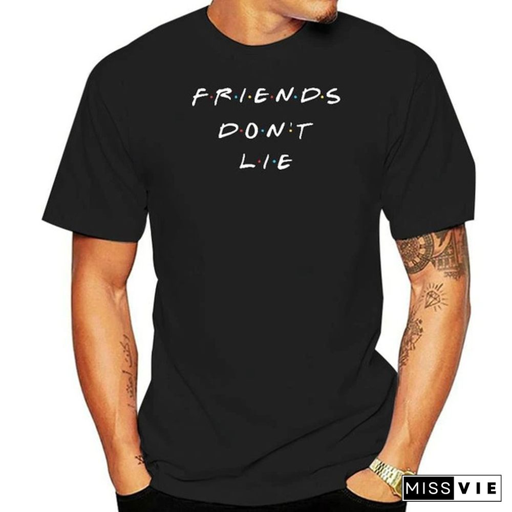 Stranger Letter Print Plus Size T Shirt White Short Sleeve Things Friends Dont Lie Printing Tees Feme Summe Tops