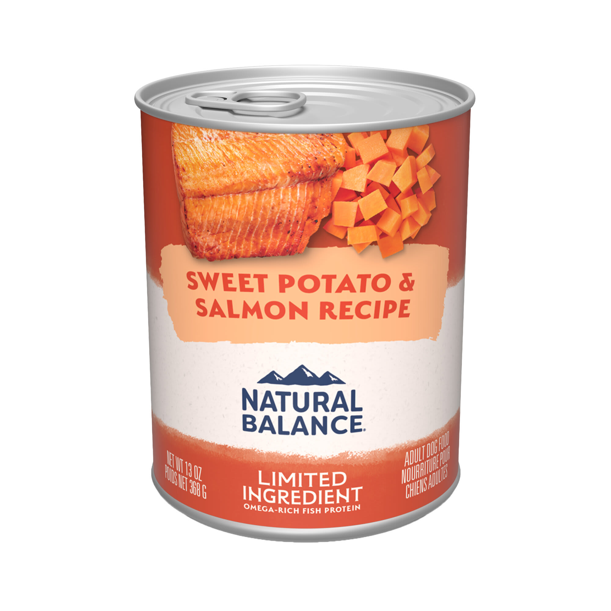 Natural Balance L.I.D. Limited Ingredient Diets Sweet Potatoes  Fish Wet Dog Food， 13 oz.， Case of 12