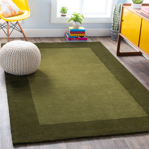 Mystique Wool Dark Green Rug