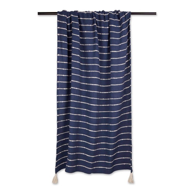 Slub Striped Throw Blanket Design Imports