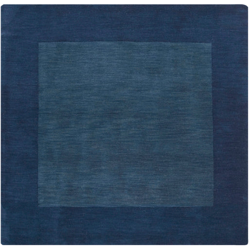 Mystique Wool Border Navy Rug