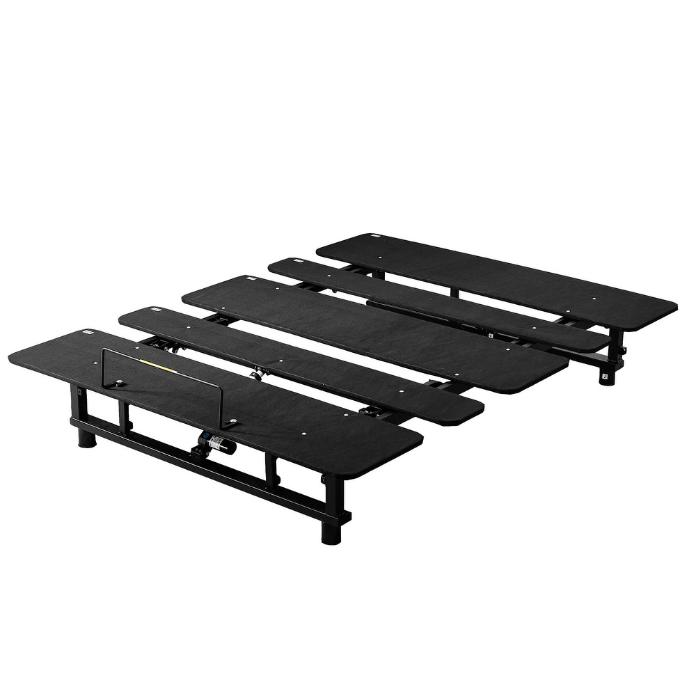 Bed Frame with Adjustable Bed Base Frame  Metal Platform Bed Frame with Head and Foot Incline Wireless Remote