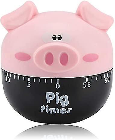 3pcs Kitchen Timer， Cute Cartoon Pig Cooking Timer Cooking Mechanical Study Timer Home Decor Counter