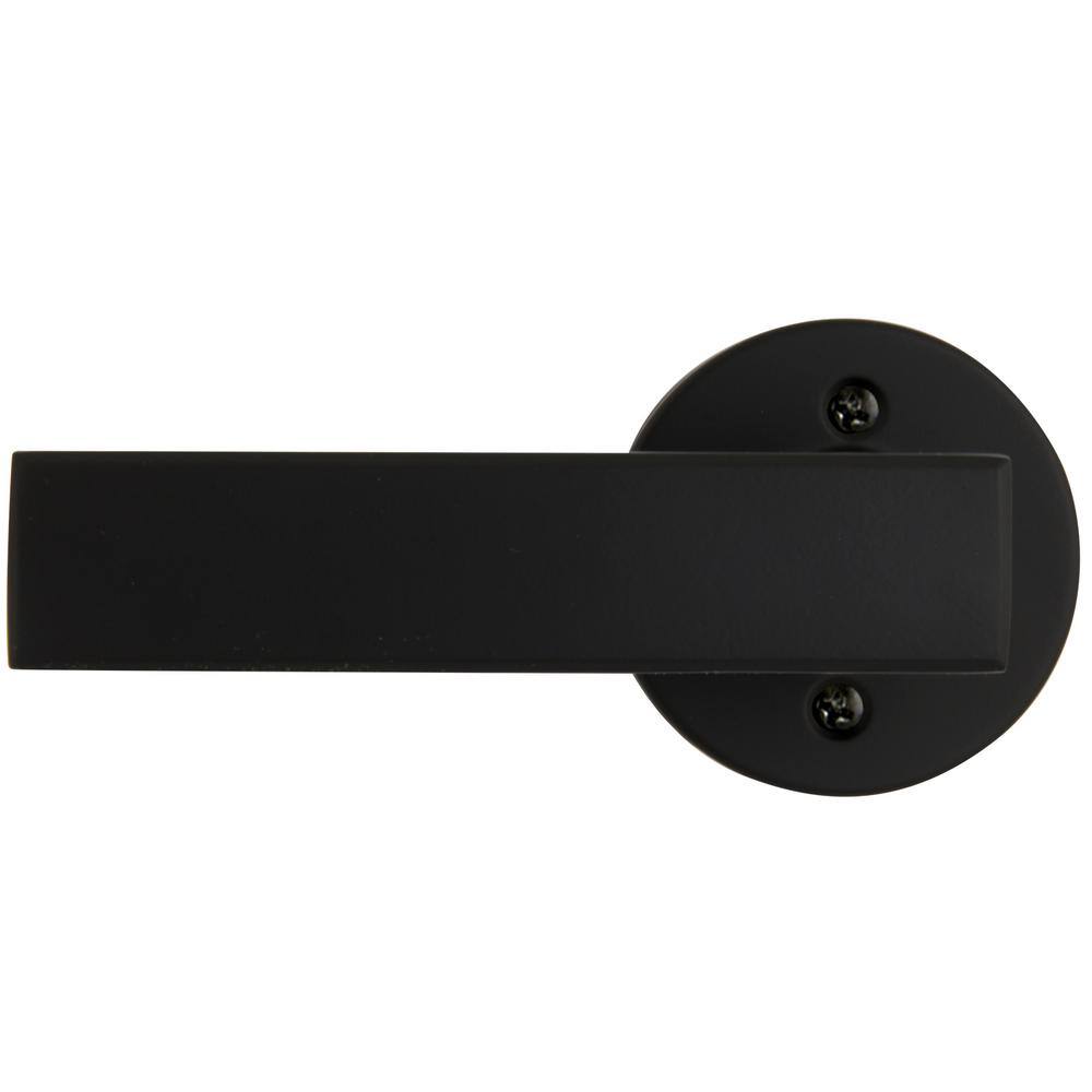 Defiant Westwood Matte Black Dummy Door Lever with Round Rose 32LP1X904C